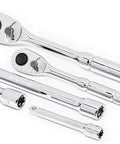 Chrome ratchets and extensions from 180 Piece Professional Tool Set in Tool Storage Case - CTK180
