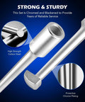 Close-up of Rear Axle Bearing Puller Tool Kit showing chrome plating and high-strength carbon steel materials.