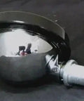 2-inch chrome-plated Shepherd round ball rubber tread caster wheel for automation systems, designed for smooth motion and stable alignment.