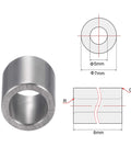 Chrome Steel Oilless Sleeve Bearings 5mm By 7mm By 8mm Bushing 2 Pieces with technical schematic showing dimensions.