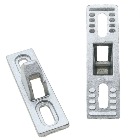2 Pack Sliding Door Keeper and Lock Latch Set with Screws, Chrome Plated Zinc Alloy Hardware