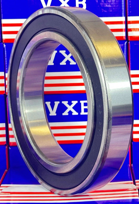 Side view of Wholesale 100-Pack 6022-2RS Ball Bearing from VXB, chrome steel, 110mm ID x 170mm OD.