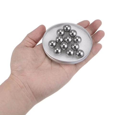 Top Notch 12 Pcs Precision Balls Nine Sixteenth Inch Diameter G10 Chrome Steel Bearing Balls in hand