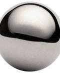 Close-up of a 5/8 inch chrome steel bearing ball from the 10 Pack Five Eighths Inch Chrome Steel Bearing Balls For Precision Machinery, Ultra Hard Chrome Finish, High Load Capacity, Magnetic, Smooth Surface, USA Made By BC Precision.