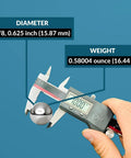 Measuring chrome steel bearing ball with digital caliper for "Ten Pieces Precision Chrome Steel Bearing Balls Pro Grade Five Eighths Inch Set G25 For Machinery And Bearings Ideal For DIY Projects Metalworking And Precision Hardware ISO 9001 Quality Certified For Durability And Low Maintenance"
