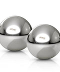 G25 Precision Chrome Steel Bearing Balls, 1-1/2 Inch Diameter, 2 Pieces, ISO 9001 Certified, reflective chrome finish.