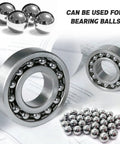 200 Pieces Half Inch Chrome Steel Bearing Balls Precision Hardened Chromium Steel Balls Kit for Ball Bearings 12.7 Mm Diameter