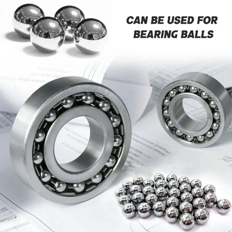 200 Pieces Half Inch Chrome Steel Bearing Balls Precision Hardened Chromium Steel Balls Kit for Ball Bearings 12.7 Mm Diameter