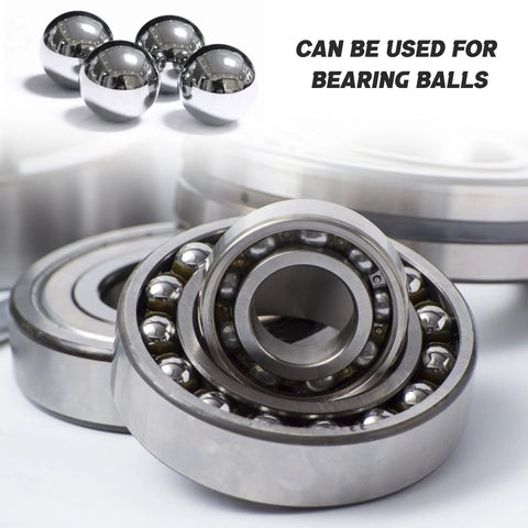 100 Pieces Chrome Steel Bearing Balls 16mm Five Eighths Inch Pro Grade G25 Polished Surface Lightly Oiled For Smooth Low Friction