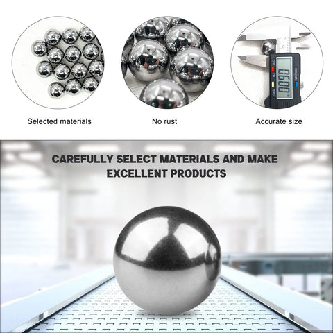 100 Pieces Chrome Steel Bearing Balls 16mm Five Eighths Inch Pro Grade G25 Polished Surface Lightly Oiled