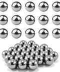 100 Pieces Chrome Steel Bearing Balls 16mm Five Eighths Inch Pro Grade G25 Polished Surface Lightly Oiled in bulk display