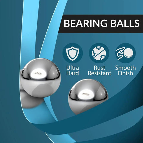 1000 Piece Precision Chrome Steel Bearing Balls G25 1/4 Inch 0.25 Inch Diameter ISO 9001 2008 Quality Pack feature highlights
