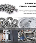 200 Pieces Half Inch Chrome Steel Bearing Balls Precision Hardened Chromium Steel Balls Kit For Ball Bearings