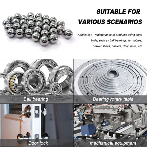 200 Pieces Half Inch Chrome Steel Bearing Balls Precision Hardened Chromium Steel Balls Kit For Ball Bearings