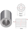 Chrome Steel Oilless Sleeve Bearings 5mmx8mmx10mm Bushing Set of 6 High Load Wear Resistant, side view with diagram. For CNC machinery.