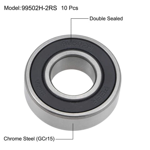 Deep Groove Ball Bearings With Five Eighth Inch Inner Diameter And One And Three Eighths Inch Outer Diameter Eleven Millimeter Bore Double Sealed