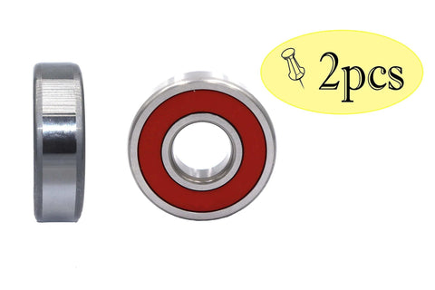 Two 6304-2NSE Chrome Steel Deep Groove Ball Bearings 20mm Bore 52mm Outer Diameter 15mm Width With C3 Radial Clearance