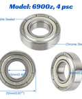 Beefed Up Mini Bike Steering Bearings Kit Replacement For Coleman CT200U BT200X CT200U-EX RT200 CT100U CC100X RT100 Chrome Steel