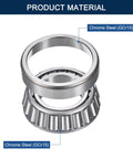 Two Pack 32209 Tapered Roller Bearing Cone And Cup in chrome steel GCr15, 45 mm bore and 85 mm outer diameter, ABEC3, pre-lubed