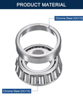 2 Pack 30206 Tapered Roller Bearing Cone and Cup Set, 30mm Bore 62mm OD 17.5mm Cup Width, Chrome Steel Wheel Bearings, ABEC-3 material.