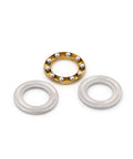 Thrust Ball Bearing 8mm Bore 22mm Outer Diameter 7mm Width Chrome Steel Single Direction 10 Pack parts display.