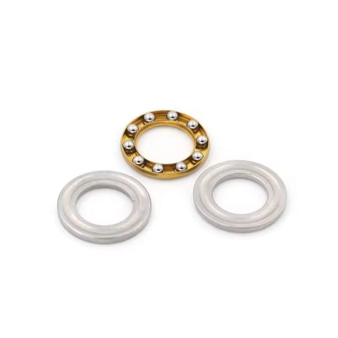 Thrust Ball Bearing 8mm Bore 22mm Outer Diameter 7mm Width Chrome Steel Single Direction 10 Pack parts display.