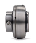 Side view of Chrome Steel Insert Ball Bearings UC201-8 Bore Half Inch Sealed with set screw, for housing support and longevity.