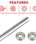 Mini Bike Steering Bearings And Bushing Kit For Coleman CT200U BT200X CT200U EX RT100 RT200 And Predator 212cc Minibikes Chrome Steel Axle