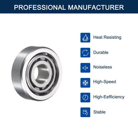 2 Pack 30200 Tapered Roller Bearing Cone and Cup Set, 10mm Bore 30mm OD 12mm Cup Width, Chrome Steel Wheel Bearings, ABEC-3
