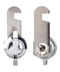 Effortless, keyless access with a thumb operated offset cam lock for RVs, campers, storage cabinets, drawers, and mailboxes; simply turn the wing handle to lock or unlock, compact 19x16mm size, color S.