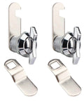 Effortless keyless access with a thumb operated offset cam lock for RVs, campers, color S, compact 19x16mm lock kit