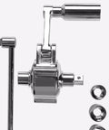 Heavy Duty Tire Iron Wrench Set With Chrome Plated Vanadium Steel Construction And 17mm 19mm 21mm Sockets For Quick Auto Repairs Roadside Emergency Kit Must Have Built Tough For Everyday Grinds.