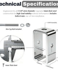 Chrome plated strut channel trolley track hanger bracket offers rugged load support, rust resistance, and a sleek industrial look.