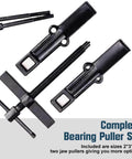 4 Bearing Puller 2'' 3'' 4'' 6'' with 2 Jaws Bearing Puller Tool Adjustable, Chrome Vanadium Steel set on a white background