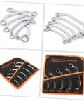 Five Piece Volt Socket Spanner Set With Chrome-Vanadium Steel Double-Ended Box Wrenches in pro-grade tool kit pouch