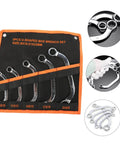 5-Piece Socket Spanner Set In Chrome-Vanadium Steel With Double Box End Wrenches For Emergency Repairs, Ideal For Cars, Bikes