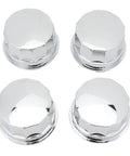 4PCS ATV & Go Kart Wheel Dust Cover for 110, 125, 250, Rims - Effective Wheel Protector Optimized (Plastic Flat Head)