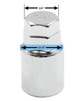 Wheel Accessories Parts 4 Locks + Key M14 x 1.5 14 x 1.5 Thread Acorn Seat Lug Bolt Lock Chrome Finish 28mm Shank Length