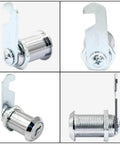 Cam Lock Set For Cabinets With Keyed Alike One And One Eighth Inch Cylinder For File Cabinets Lockers Mailboxes Drawers And Tool Boxes Made From Chrome Plated Zinc Alloy Corrosion Resistant And Durable Security