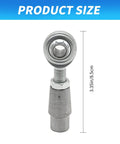 3/8 x 3/8-24 Heim Joint Panhard Bar Kit with tube adapter and jam nut, front view showing product size measurement