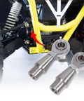 3/4 Heim Joints Rod End Kit with Right and Left Hand Threads shown in vehicle steering suspension setup