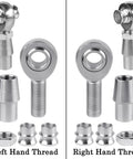 3/4 Heim Joints Rod End Kit with Right and Left Hand Threads, 750 Chromoly Panhard Joints Set, Hardware Displayed