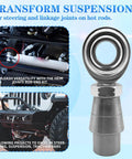 1/2 x 1/2-20 Heim Joints Rod End Kit with Right and Left Hand Threads, Chromoly Panhard Bar Set, shown on vehicle for suspension