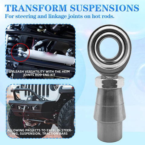 1/2 x 1/2-20 Heim Joints Rod End Kit with Right and Left Hand Threads, Chromoly Panhard Bar Set, shown on vehicle for suspension