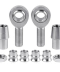 3/4 Heim Joint Rod End Kit with Right and Left Hand Threads, .750 Chromoly Panhard Joints Set with Tube Adapters and Jam Nuts