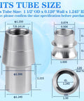 Diagram showing chromoly steel rod end dimensions for 7/8-14 Heim Joint Rod End Kit with right and left hand thread.