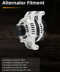 Direct Fit 3.6L Alternator Replacement for Chrysler 300, Dodge, Jeep 2011-2016, Replaces OEM 11572, 04801779AG