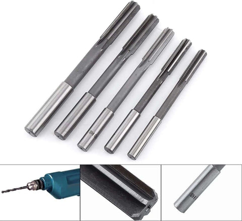 Chucking Reamer Three Eighths Inch H7 HSS Lathe Tool For Metal And Non Ferrous Copper Round Shank Milling Cutting Tool Top Notch Pro Grade Uncoated