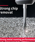 6.4mm Chucking Reamer For Precision Lathe Work With H7 Tolerance, HSS Straight Flute Reamer cutting metal chips