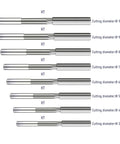 8 Piece Chucking Reamer Set for Lathe Machines With HSS M35 Cobalt, Sizes 3mm to 10mm, 6 Straight Flute Milling Reamers